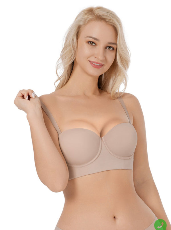 Adjustable wired bra