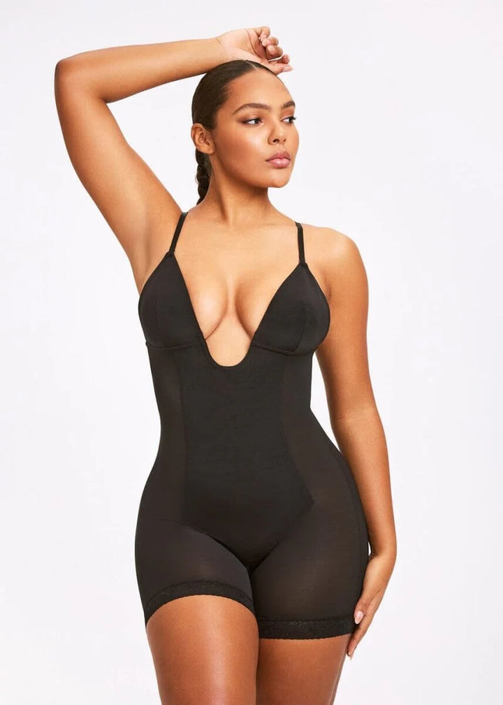 Plunge shaping bodysuit