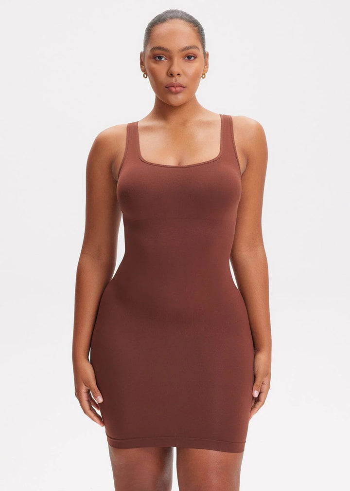 Sleeveless shapewear dress MINI