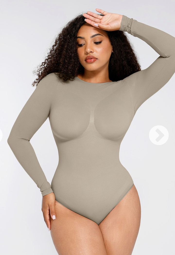 Sculpting longsleeve bodysuit