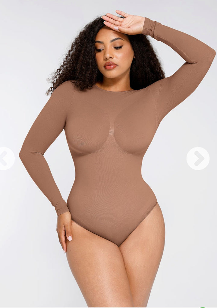 Sculpting longsleeve bodysuit