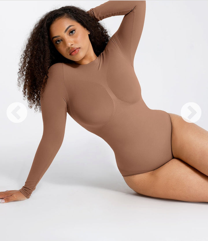 Sculpting longsleeve bodysuit