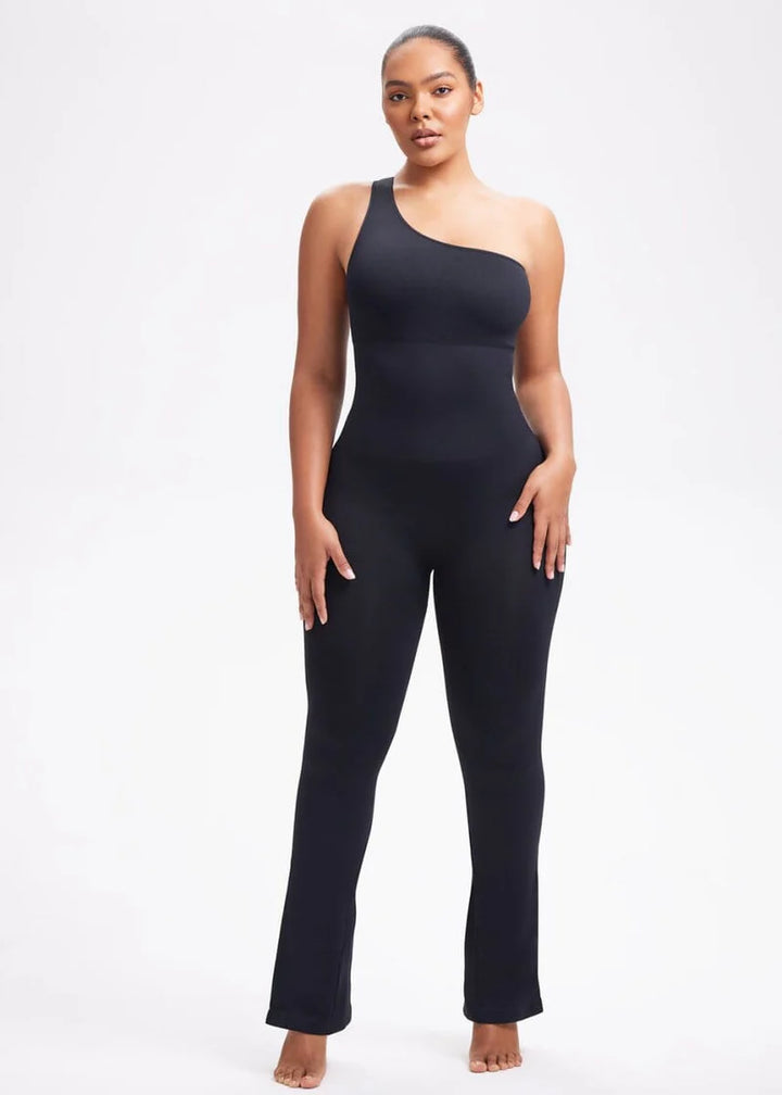 One shoulder jumpsuit